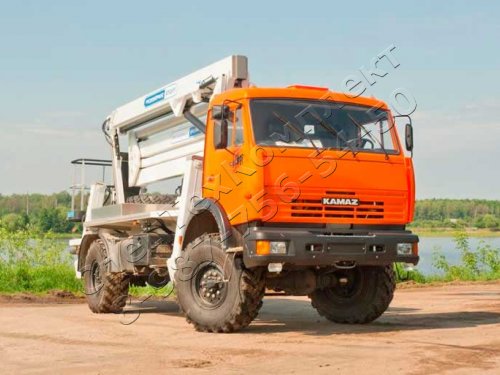 Автовышка 28м на шасси КАМАЗ 4326 (4х4)